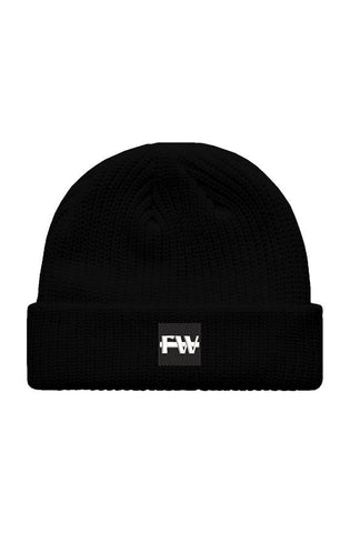 Black Fisherman Beanie